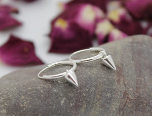 Triangle 925 Sterling Silver Hoop Earrings