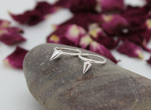 Triangle 925 Sterling Silver Hoop Earrings